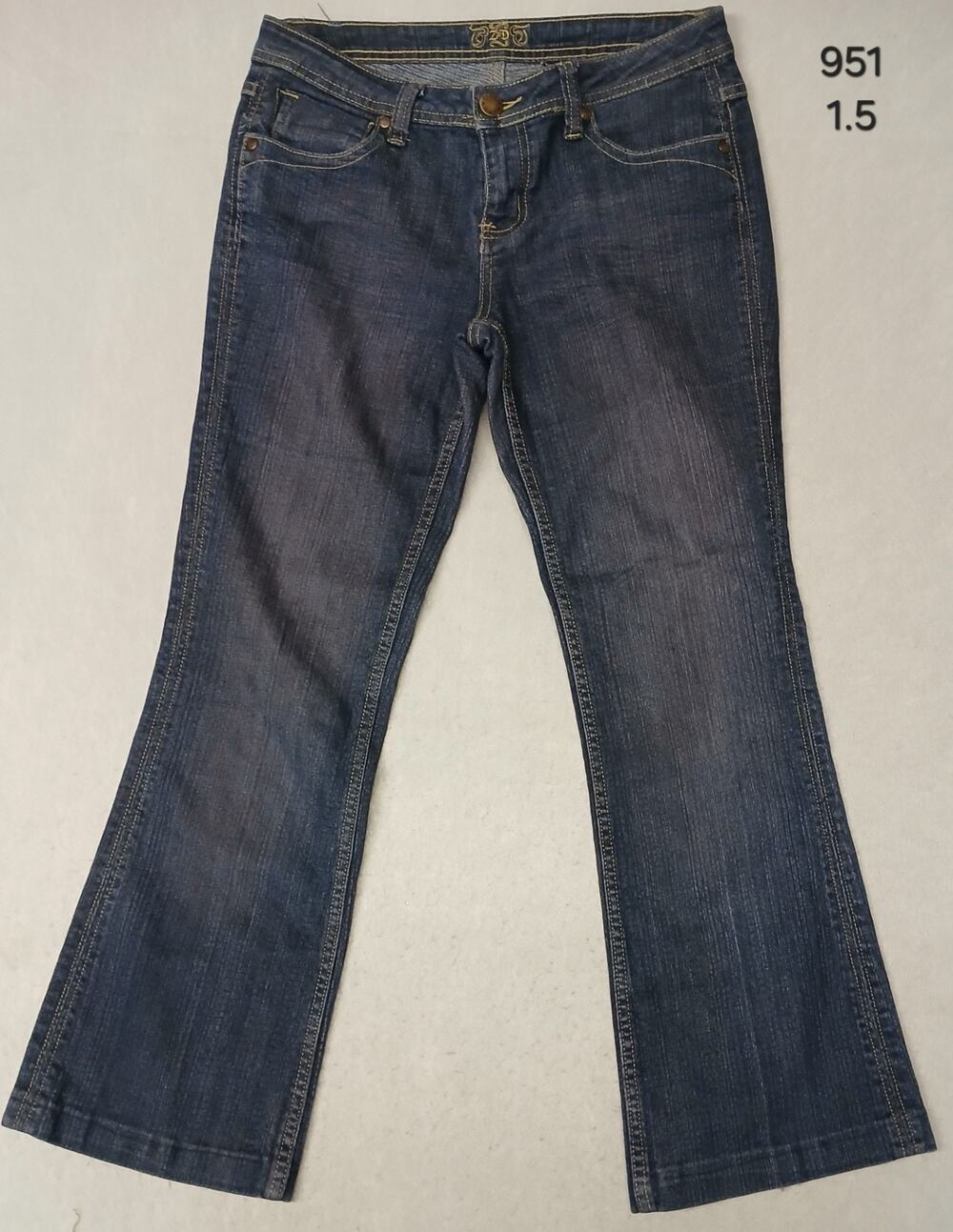 Zana Di (14) Y2K Women's Boot Cut Dark Blue Denim Jeans